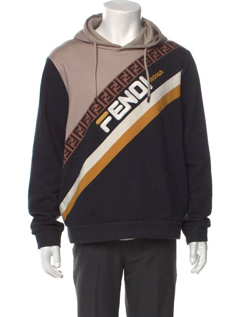 fendi zucca logo hoodie
